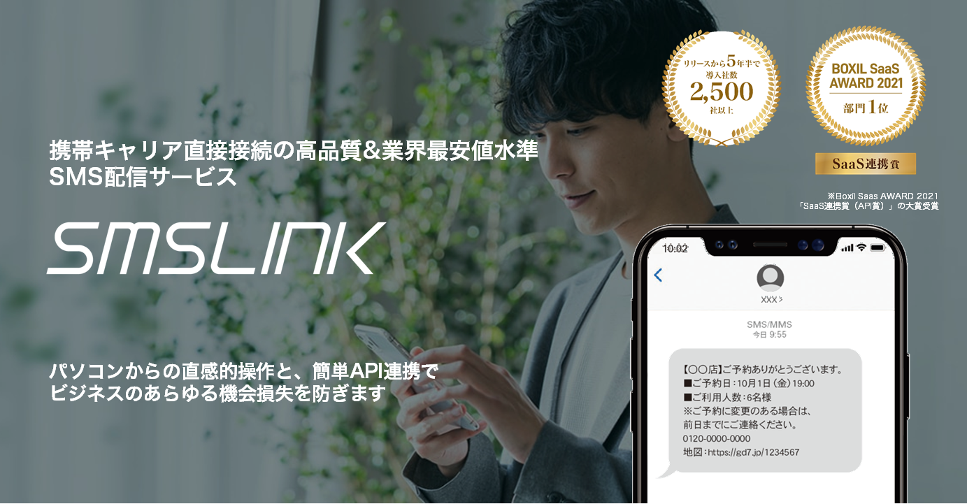 SMSLINKの特徴画像